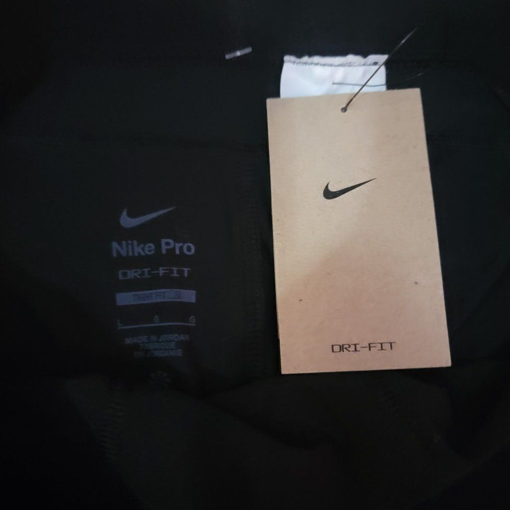 Nike Pro Dri-FIT Men's Black Lightweight Training Tight pants Size Medium Tall - Picture 11 of 16